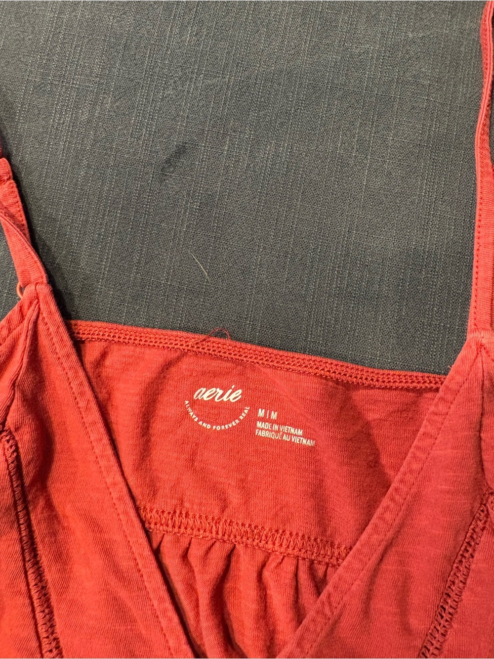 aerie Coral Red Spaghetti-Strap Camisole - Picture 2 of 3